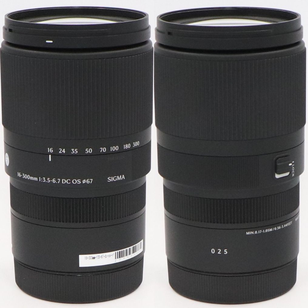 シグマ Contemporary 16-300mm F3.5-6.7 DC OS 高倍率ズームレンズ (CANON RFマウント用)　16-300mm-f35-67-dc-os-rf   整備済みアウトレット品 [良い(B)]