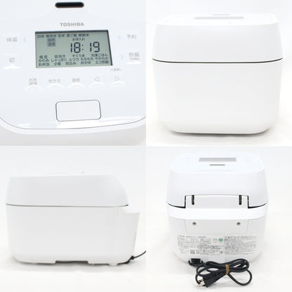 [中古(B)] [5.5合炊き] 東芝 炎匠炊き RC-10HGW 真空圧力IH 炊飯器　rc-10hgw-gw グランホワイト [良い]