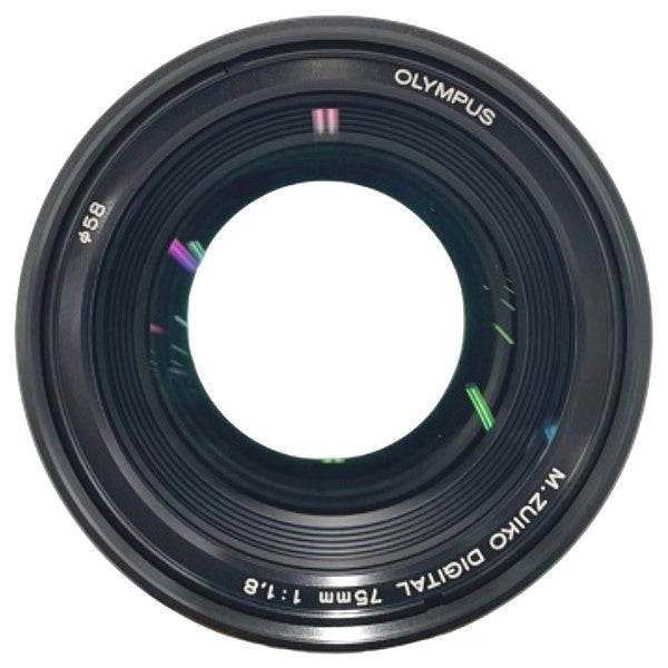 [中古(B)] OLYMPUS M.ZUIKO DIGITAL ED 75mm F1.8 単焦点レンズ ブラック [良い]