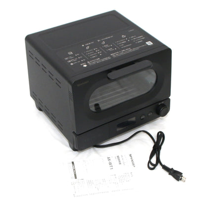 [中古(B)] [2枚焼き]シャープ ヘルシオ AX-WT1 トースター　ax-wt1-b ブラック [良い]