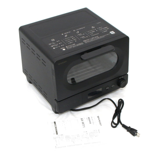[中古(B)] [2枚焼き]シャープ ヘルシオ AX-WT1 トースター　ax-wt1-b ブラック [良い]