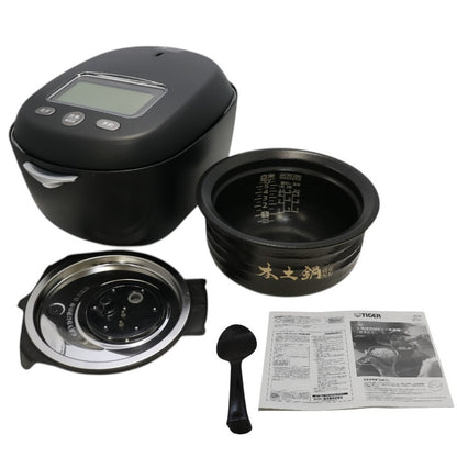 [中古(C)] タイガー魔法瓶 土鍋ご泡火炊き JRX-T100 5.5合 土鍋圧力IH式 炊飯器 jrx-t100kt コスモブラック[可]