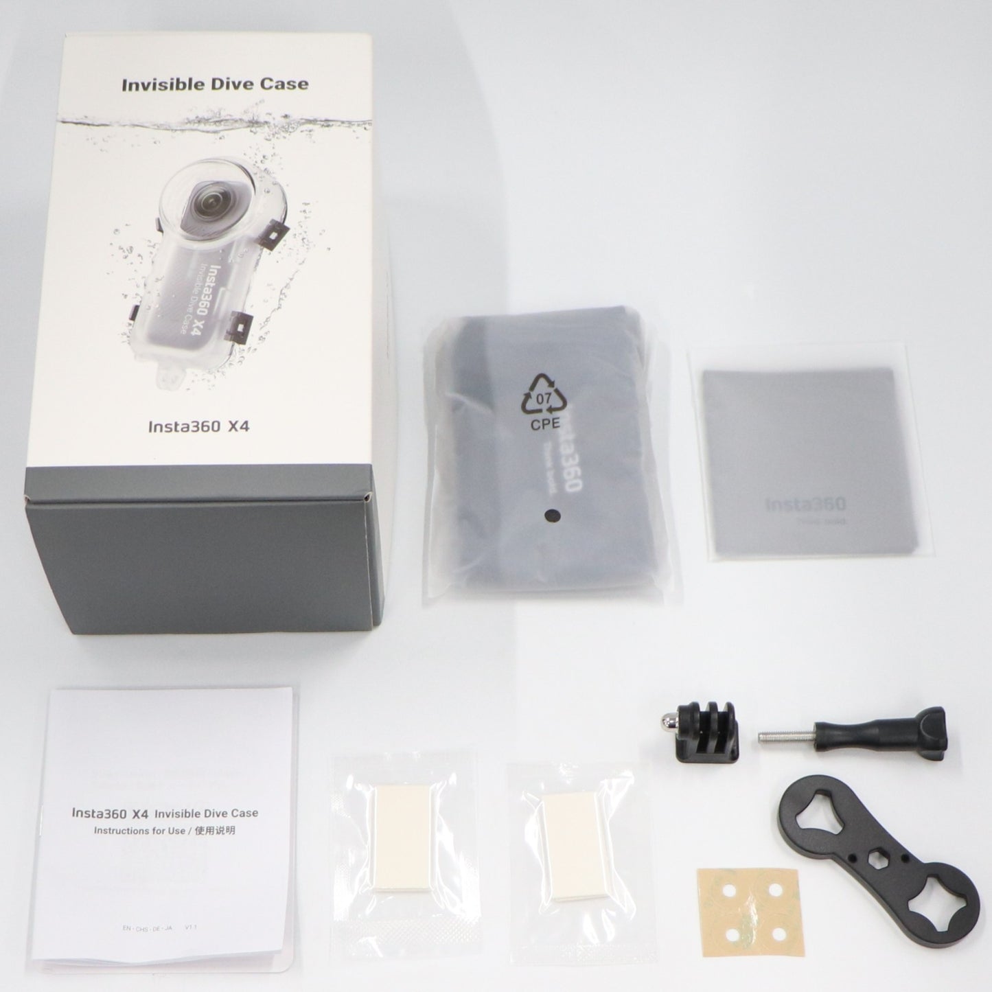 [ジャンク] Insta360 X4 360度カメラ専用 見えない潜水ケース [難あり(D)]