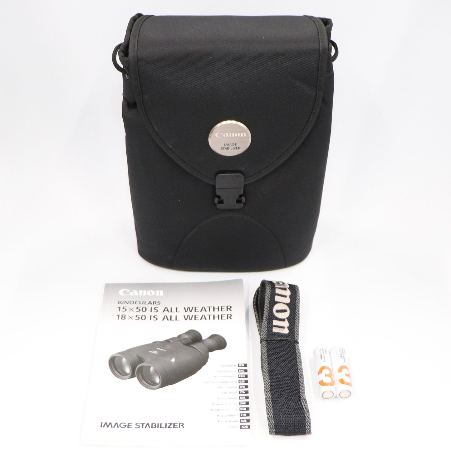 [倍率15倍]Canon IS ALL WEATHER BINOCULARS 15×50 コンサート・ライブ向け 防振双眼鏡　canon-binoculars-1550   整備済みアウトレット品 [中古(A)]