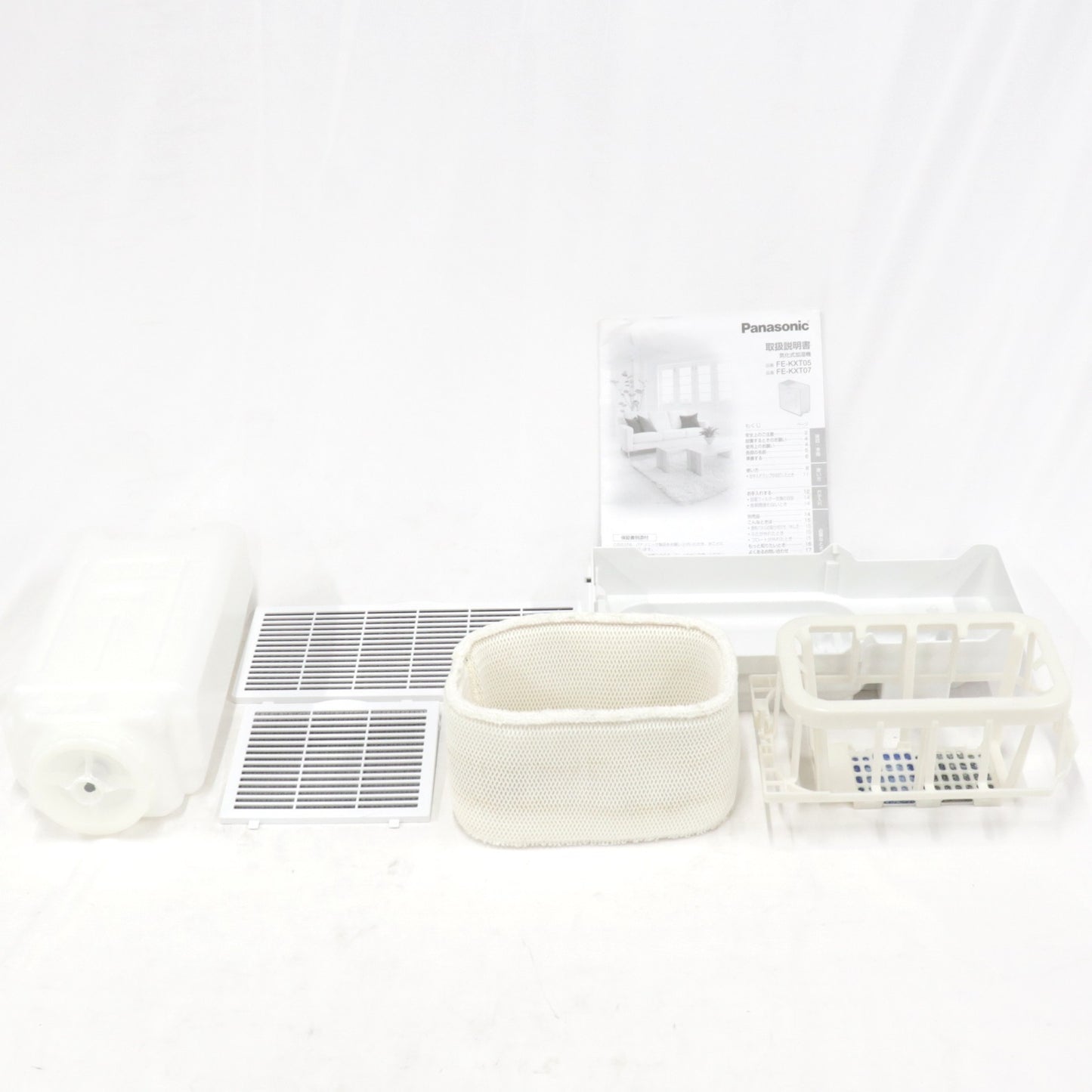 [中古(B)] パナソニック ヒーターレス気化式加湿器 FE-KXT07-W （木造12畳/プレハブ19畳）　fe-kxt07-w ミスティホワイト [良い]