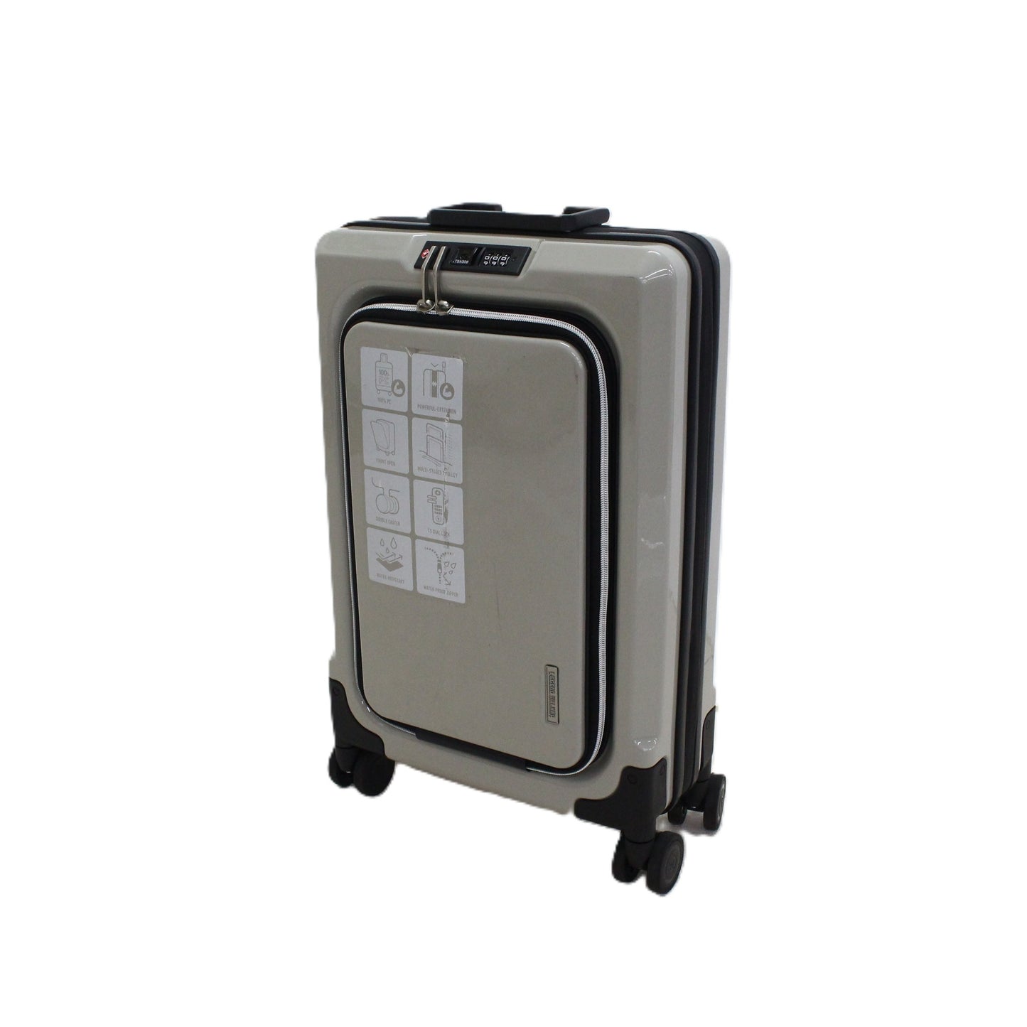 [中古(C)] [1-3泊向けサイズ]LEGEND WALKER 6031 フィット 15L/拡張時35L ハードスーツケース 6031-47-be グレイッシュベージュ [可]