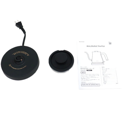 バルミューダ(BALMUDA) The Pot KPT01JP 電気ケトル 0.6L　kpt01jp-bk  ブラック 整備済みアウトレット品 [良い(B)]