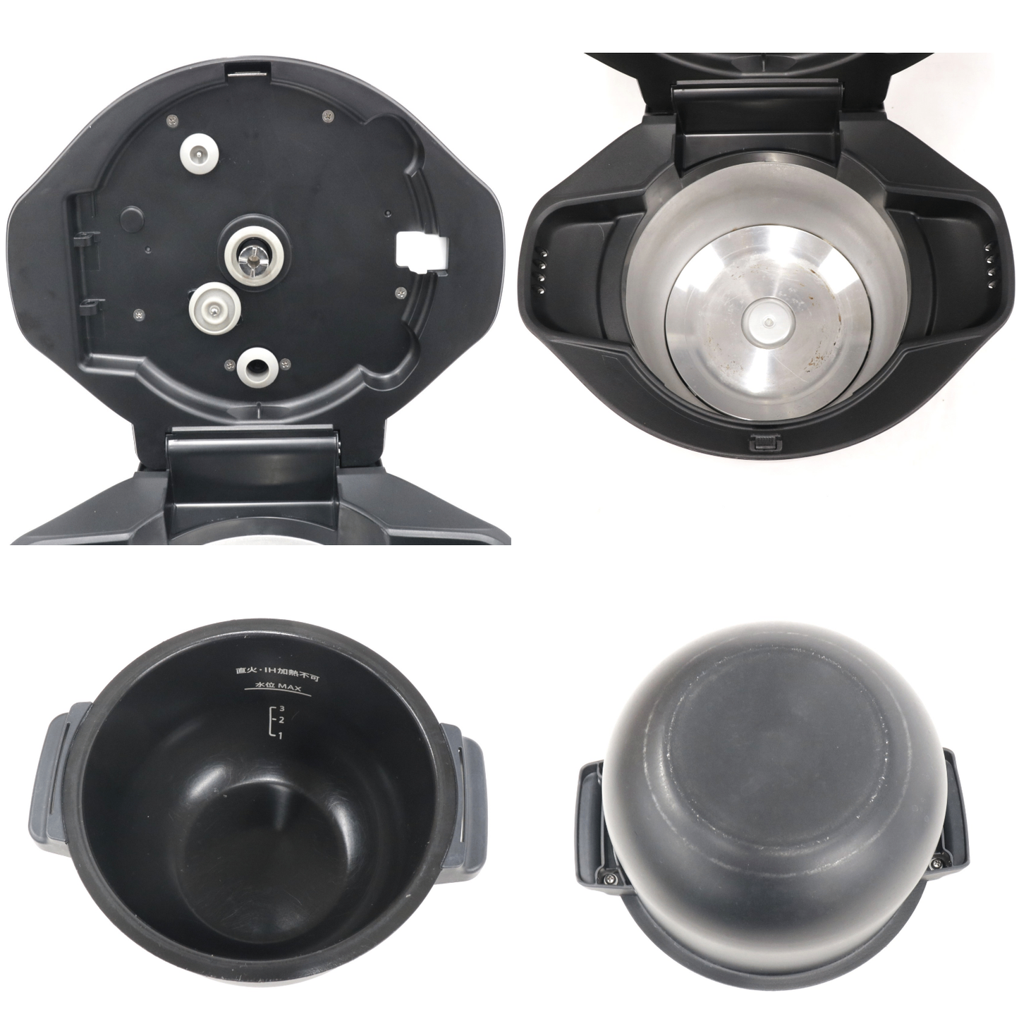 [ジャンク] シャープ ヘルシオ ホットクック KN-HW16G 2〜4人用 1.6L容量 kn-hw16g-b ブラック[難あり(D)]