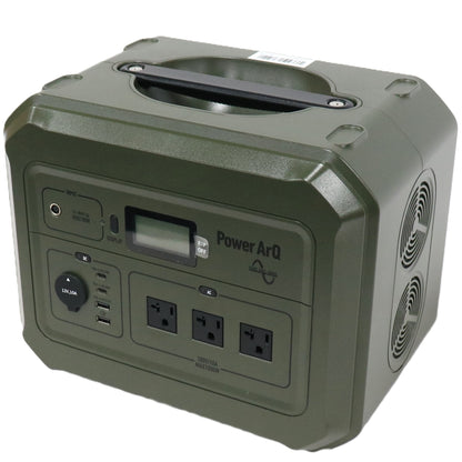加島商事 PowerArQ Pro ポータブル電源（1000Wh）Smart Tap　pwarqpro1000-olive  オリーブドラブ 整備済みアウトレット品 [良い(B)]