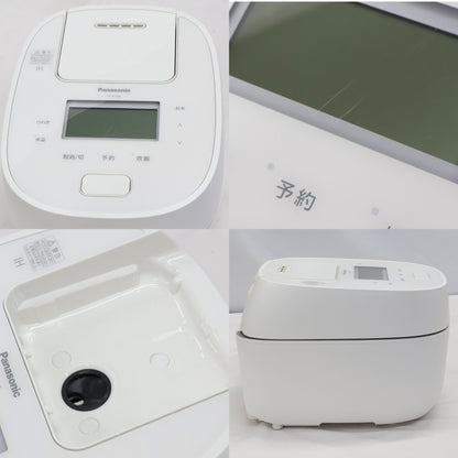 [5.5合炊き] パナソニック 可変圧力IHジャー炊飯器 SR-M10B　sr-m10b-w  ホワイト 整備済みアウトレット品 [良い(B)]