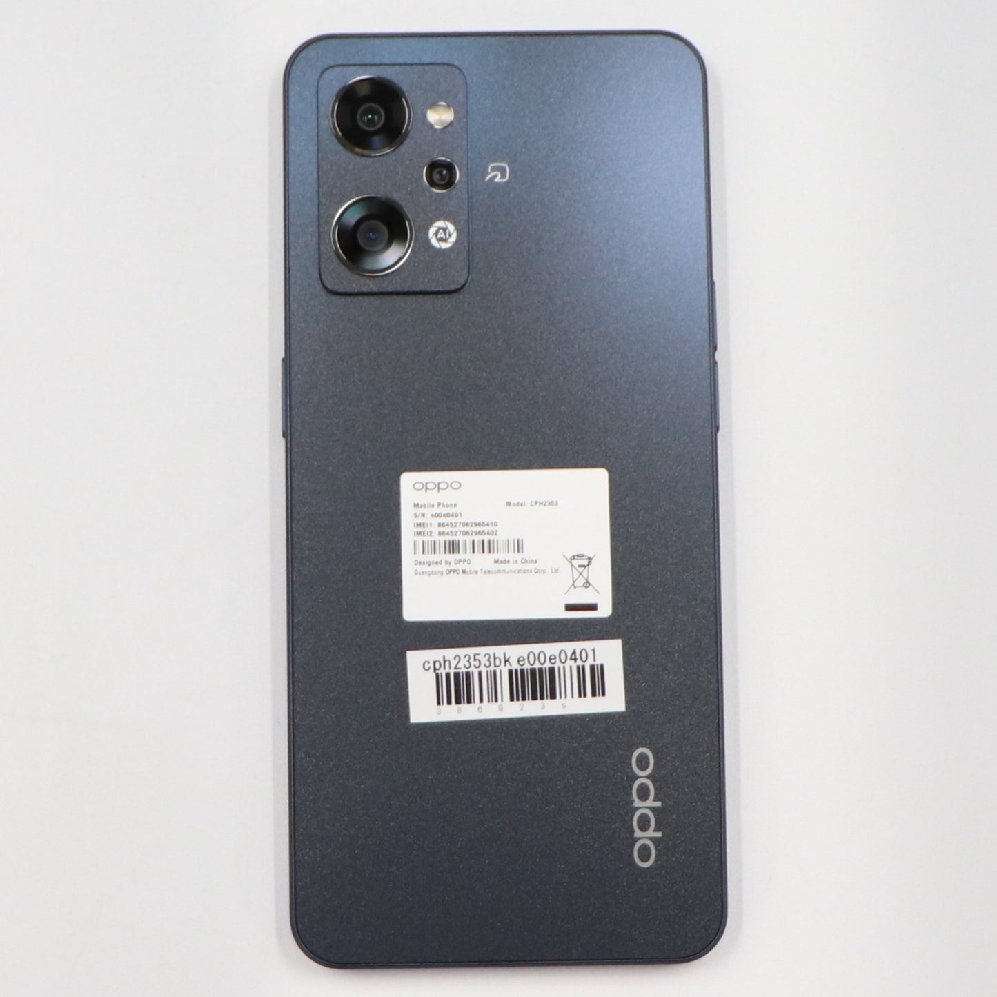 [中古(A)] OPPO(オッポ) Reno7 A SIMフリー スマートフォン [スターリーブラック] ブラック[非常に良い]