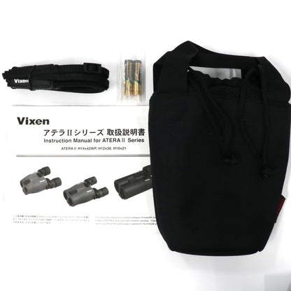 ビクセン ATERA II  H12×30 防振双眼鏡 倍率12倍 チャコール vixen-atera2-h1230   整備済みアウトレット品 [良い(B)]