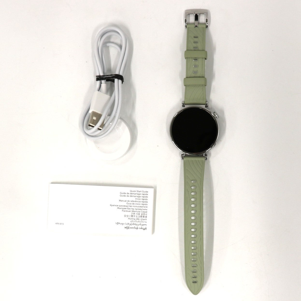 HUAWEI(ファーウェイ)HUAWEI WATCH GT 4 スマートウォッチ 41 mm　watchgt-4-41-gr  グリーン 整備済みアウトレット品 [中古(A)]