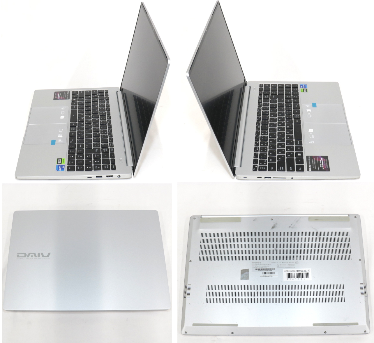 [中古(C)] mouse(マウス) クリエイター向けノートパソコン DAIV Z6-I7G60SR-A Z6I7G60SRACCW101DEC  z6i7g60sraccw101dec z6i7g60sraccw101dec　[可]