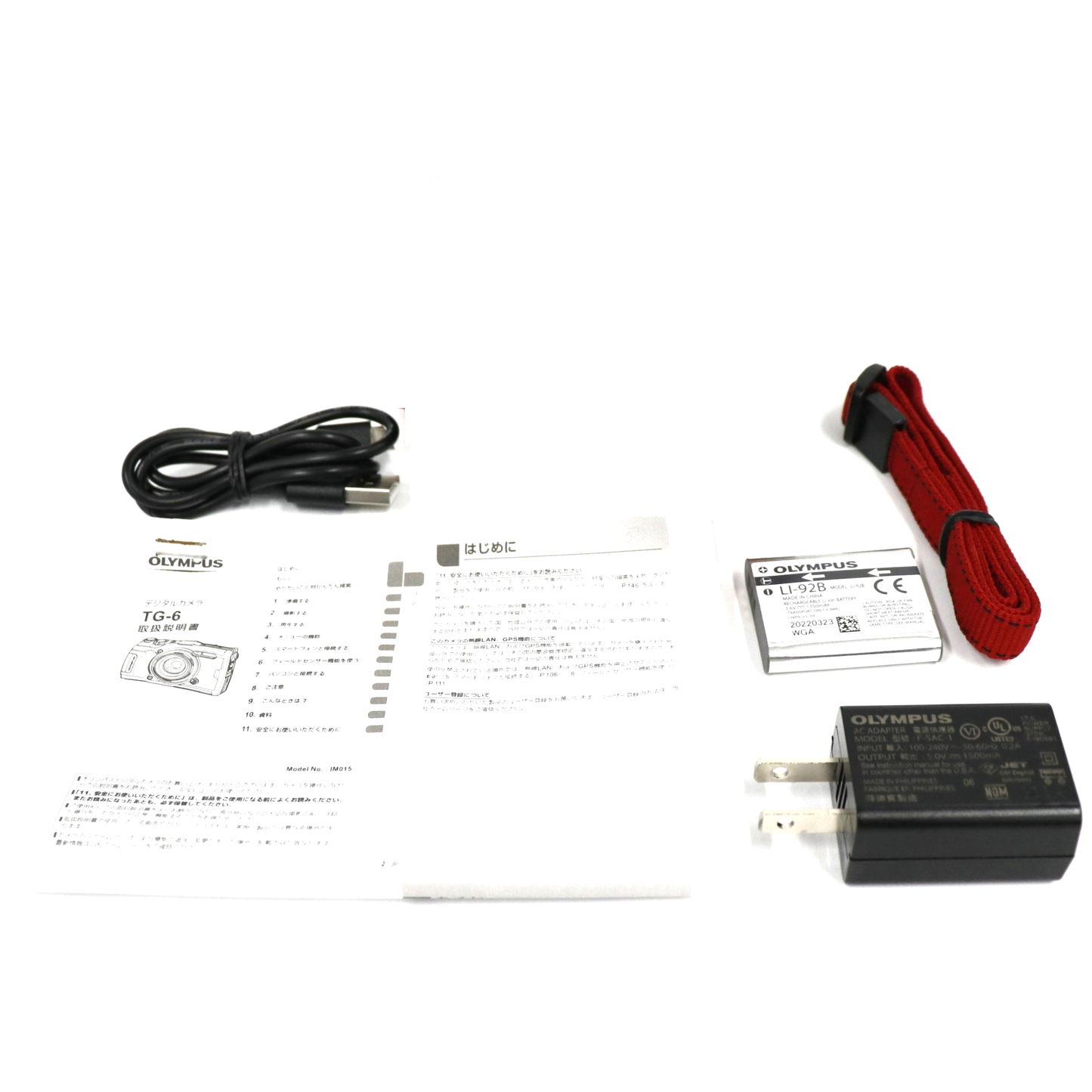 [中古(B)] OLYMPUS 防水カメラ STYLUS Tough TG-6　tg-6-r レッド [良い]