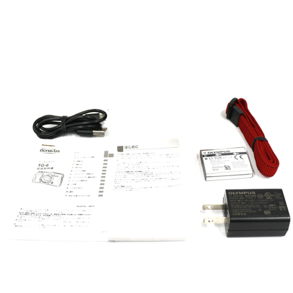[中古(B)] OLYMPUS 防水カメラ STYLUS Tough TG-6　tg-6-r レッド [良い]