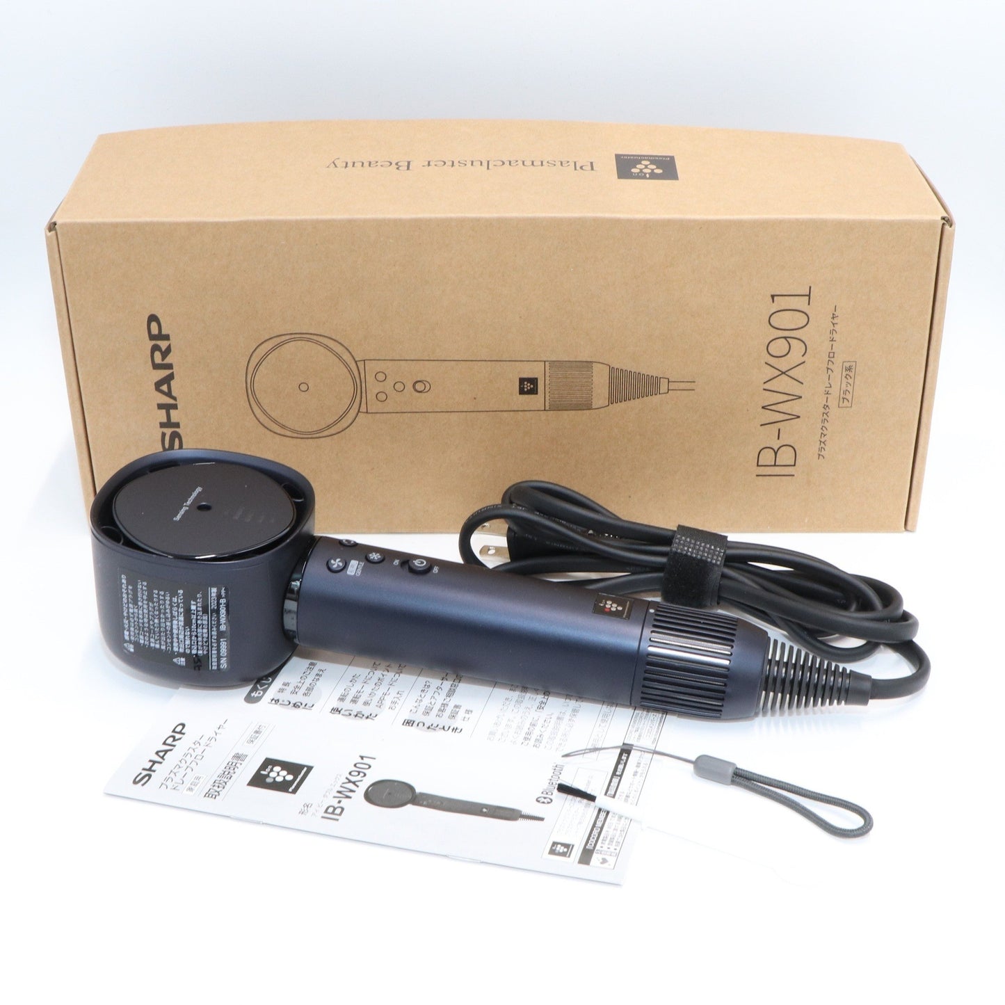 [中古(C)] シャープ プラズマクラスタードレープフロードライヤー IB-WX901　ib-wx901-b ブラック[可]