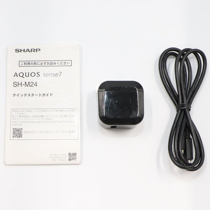 シャープ AQUOS sense7 SH-M24 SIMフリー ブルー　aquos-sense7   整備済みアウトレット品 [中古(A)]