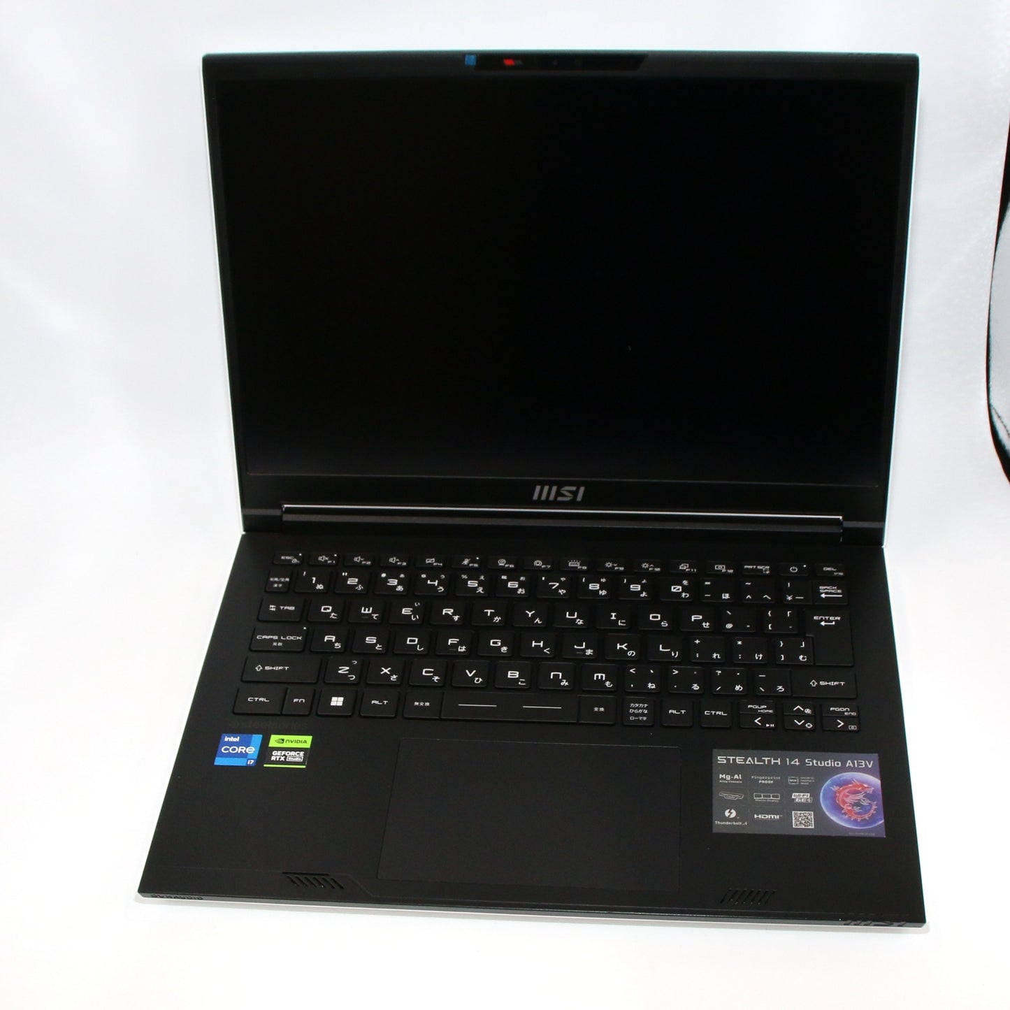 [中古(B)]  MSI(エムエスアイ)Stealth 14 Studio A13V Stealth-14Studio-A13VE-569JP(Core™ i7-13700H/GeForce RTX™ 4050/14型/16GB DDR5/SSD 1TB) ゲーミングノートパソコン ブラック&ホワイト [良い]