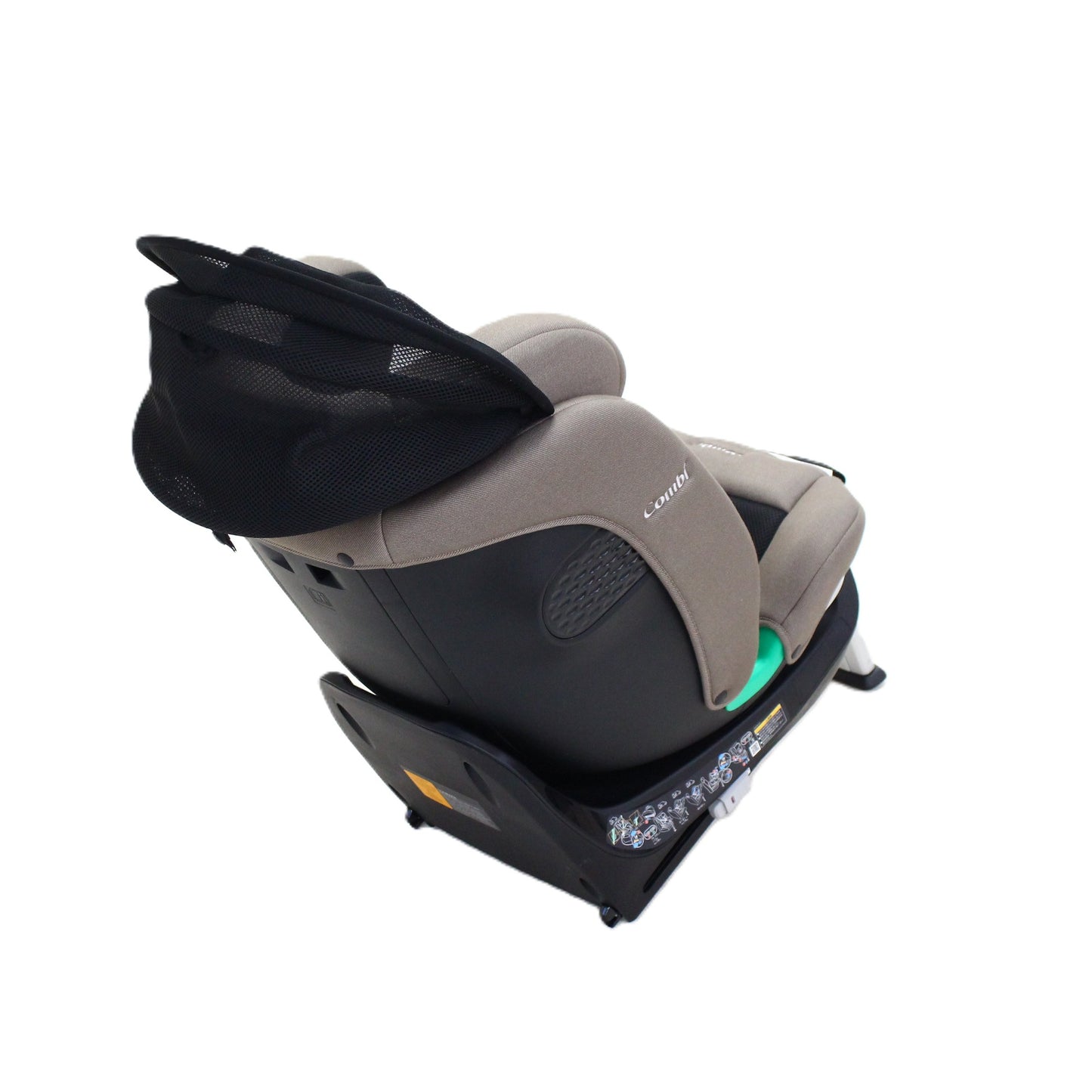 コンビ クルムーヴ ロング R129 エッグショック EA チャイルドシート (ISOFIX固定 / R129適合) 4972990193641  グレージュ 整備済みアウトレット品 [中古(C)]