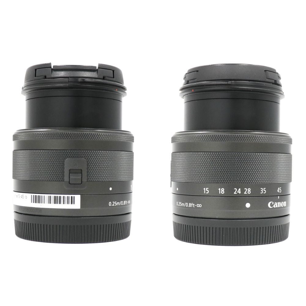 [中古(C)] CANON EF-M 15-45mm F3.5-6.3 IS STM 標準ズームレンズ ef-m15-45-b ブラック[可]