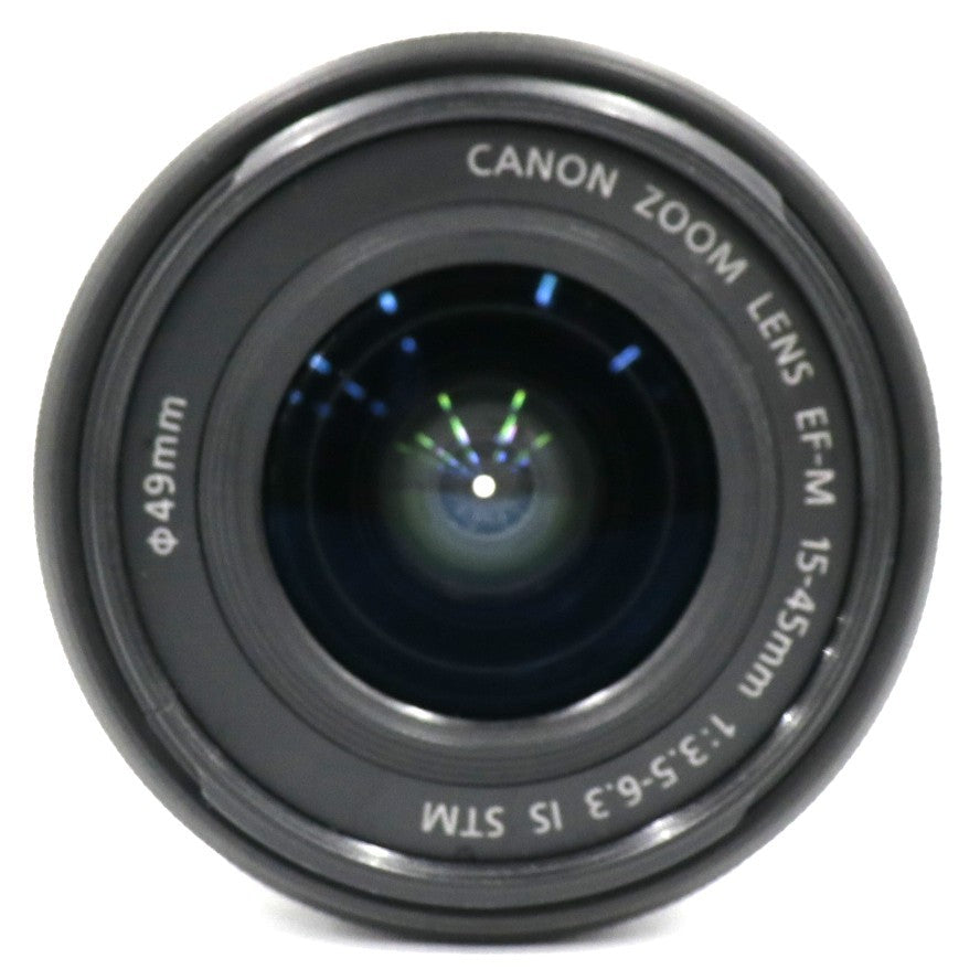 [中古(C)] CANON EF-M 15-45mm F3.5-6.3 IS STM 標準ズームレンズ ef-m15-45-b ブラック[可]