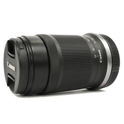 CANON RF-S55-210mm F5-7.1 IS STM 望遠ズームレンズ rf-s55-210isstm-b  ブラック 整備済みアウトレット品 [中古(C)]