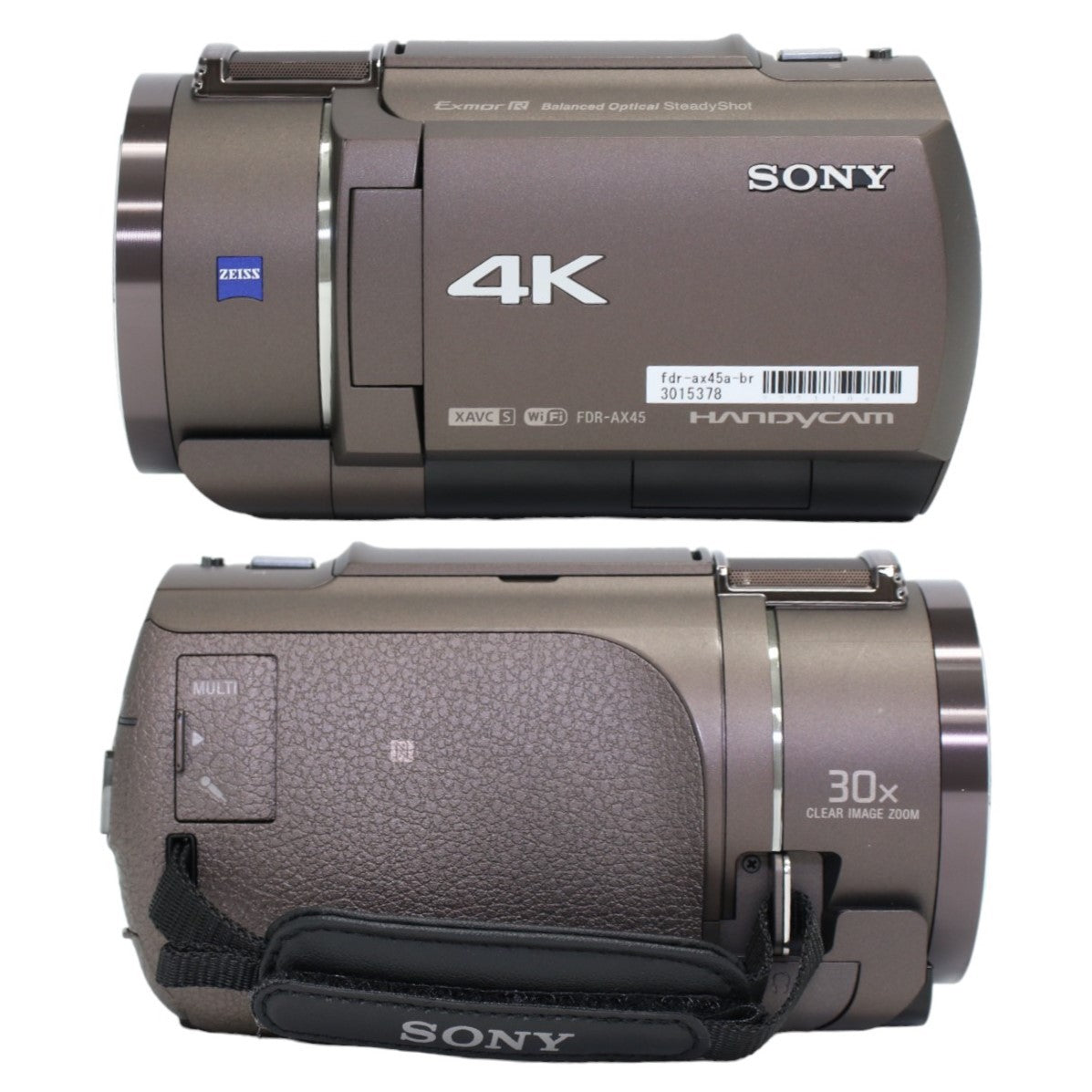 [中古(A)] ソニー 4Kビデオカメラ FDR-AX45A ブラウン [非常に良い]