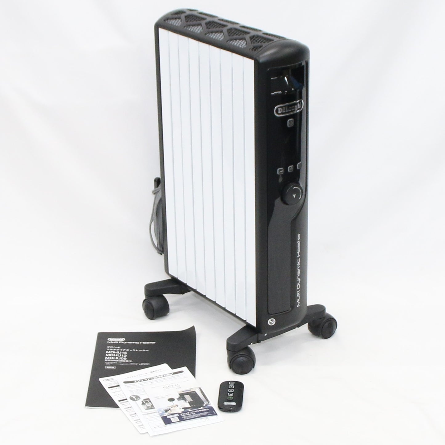 [中古(C)] [2020年発売モデル] デロンギ マルチダイナミックヒーター MDHU12-BK 1200W ピュアホワイト＋マットブラック (暖房目安 8～10畳)　mdhu12-bk mdhu12-bk　[可]