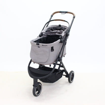 [中古(C)] コンビ ペット用カート ルルテイル キャリー レンティキュラークラウズグレー4972990195140　[可]