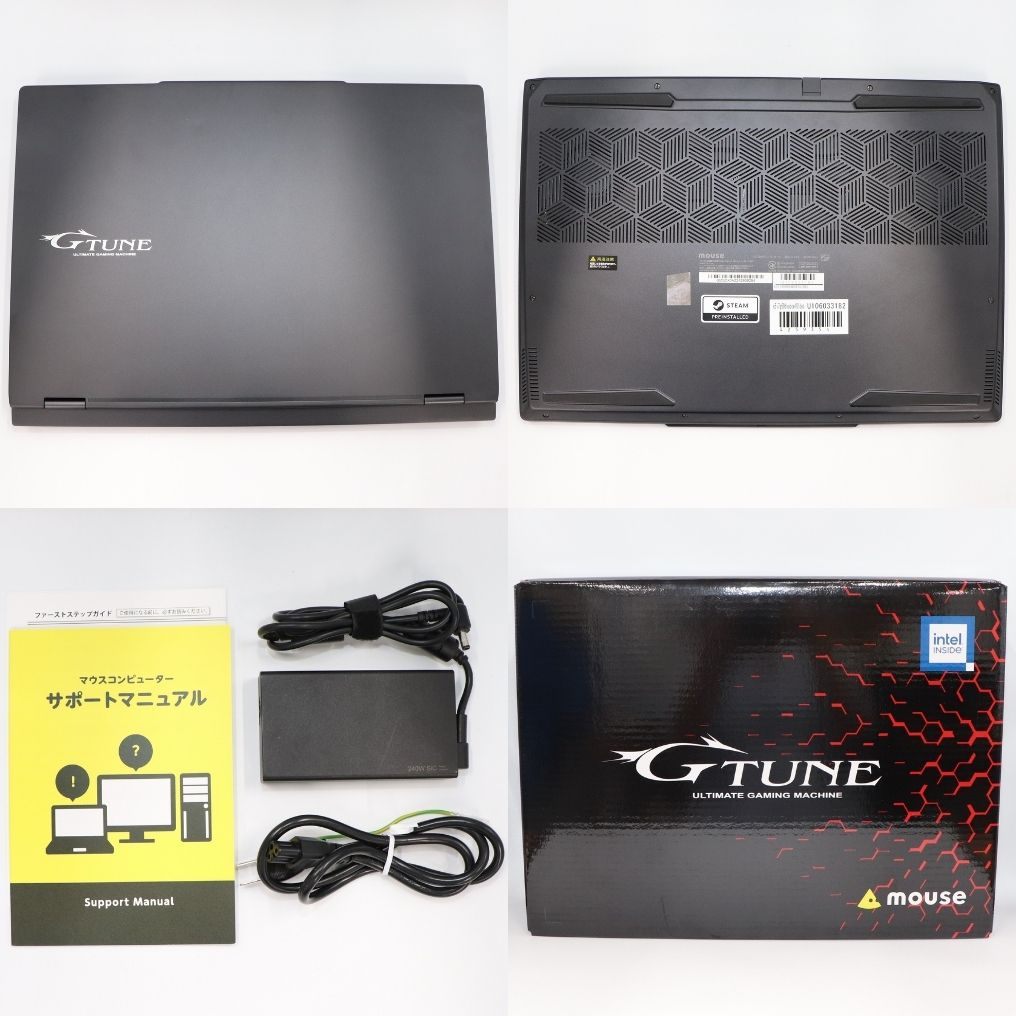mouse(マウス) G-Tune E5-I7G60BK-A (Core i7-13650HX /GeForce RTX4060 /16GB /SSD 500GB) ゲーミングノートパソコン E5I7G60BKABCW101DEC e5i7g60bkabcw101dec   整備済みアウトレット品 [中古(C)]