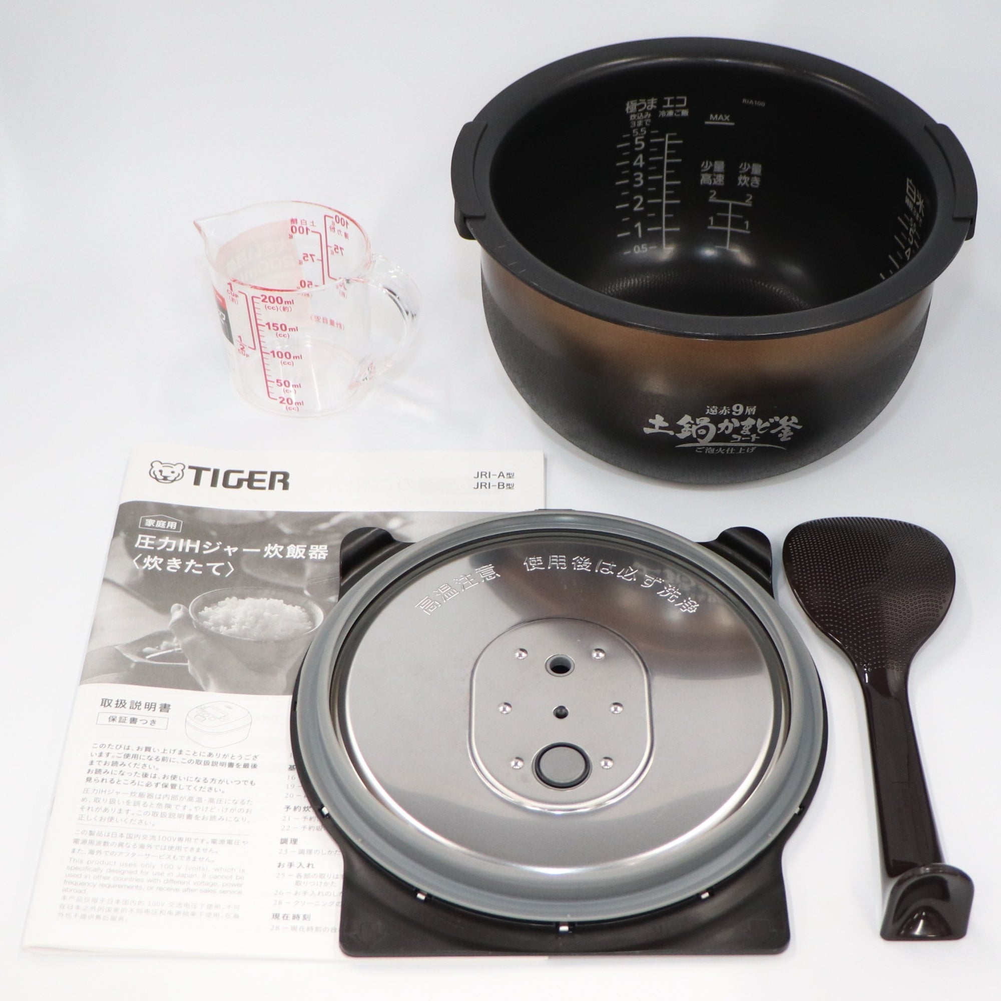 中古(B)] [5.5合炊き] タイガー魔法瓶 ご泡火炊き JRI-A100 圧力IH式