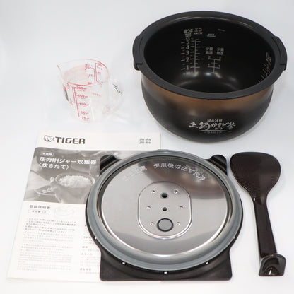[中古(B)] [5.5合炊き] タイガー魔法瓶 ご泡火炊き JRI-A100 圧力IH式 炊飯器 マットブラック [良い]