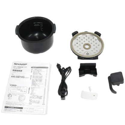 シャープ ヘルシオ ホットクック KN-HW10G 1〜2人用 1.0L容量　kn-hw10g-w  ホワイト 整備済みアウトレット品 [中古(C)]