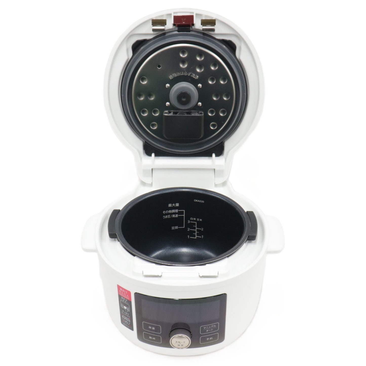 [中古(B)] タイガー TIGER COOKPOT(クックポット) COK-B220 電気圧力鍋 cok-b220-w マットホワイト [良い]