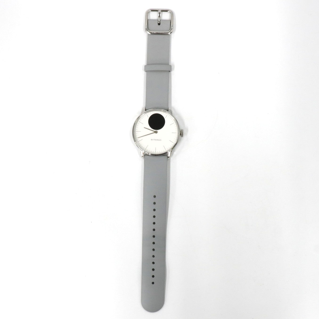 [中古(A)] Withings ScanWatch Light スマートウォッチ hwa11-model-w パールホワイト[非常に良い]
