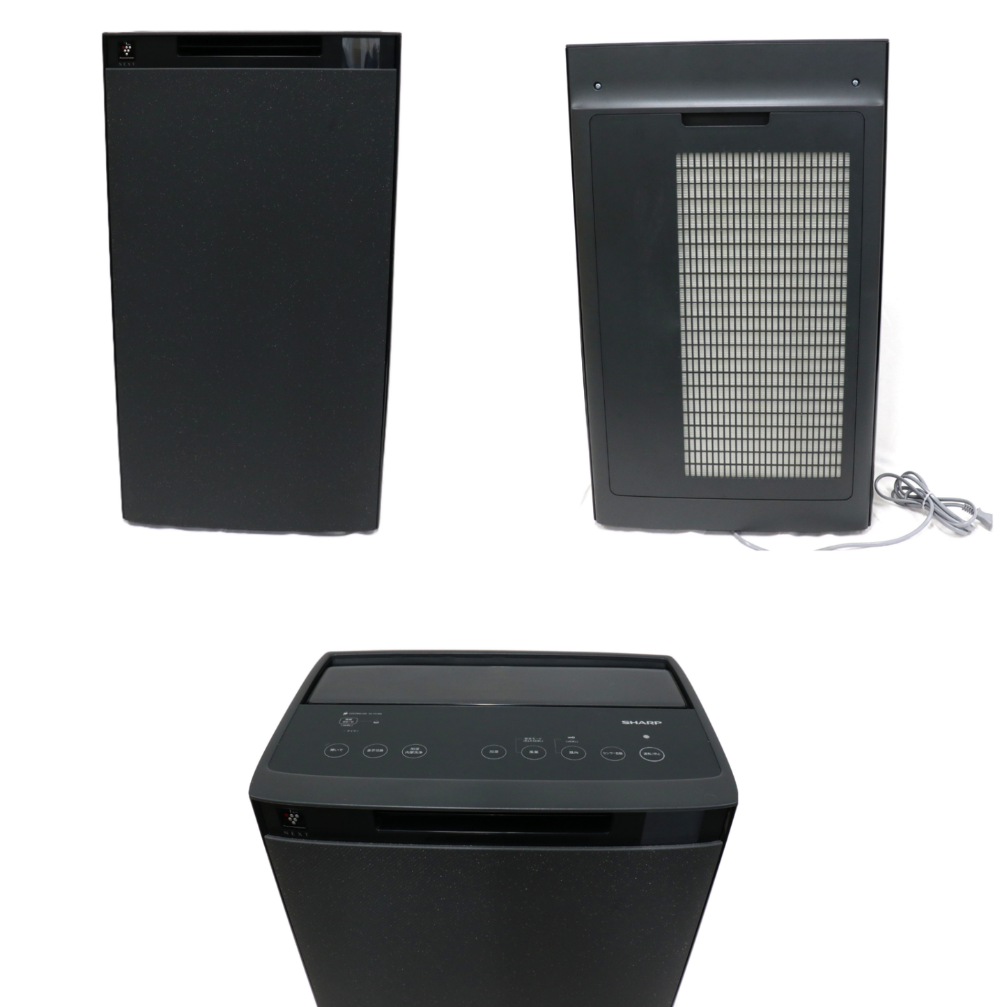 シャープ 加湿空気清浄機 プラズマクラスターNEXT KI-TX100 (空気清浄〜46畳 / 加湿〜最大31畳)　ki-tx100  グレー 整備済みアウトレット品 [良い(B)]