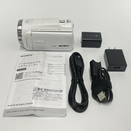 [中古(C)] ソニー ビデオカメラ HDR-CX680 hdr-cx680-w ホワイト [可]