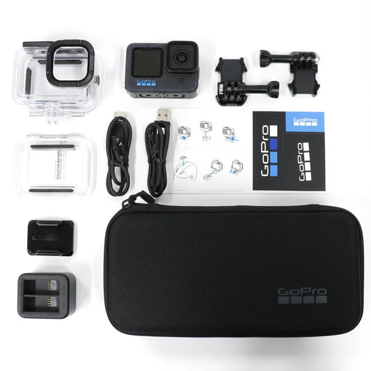GoPro HERO10 Black アクションカメラ アクセサリーセット  hero10-black   整備済みアウトレット品 [中古(C)]