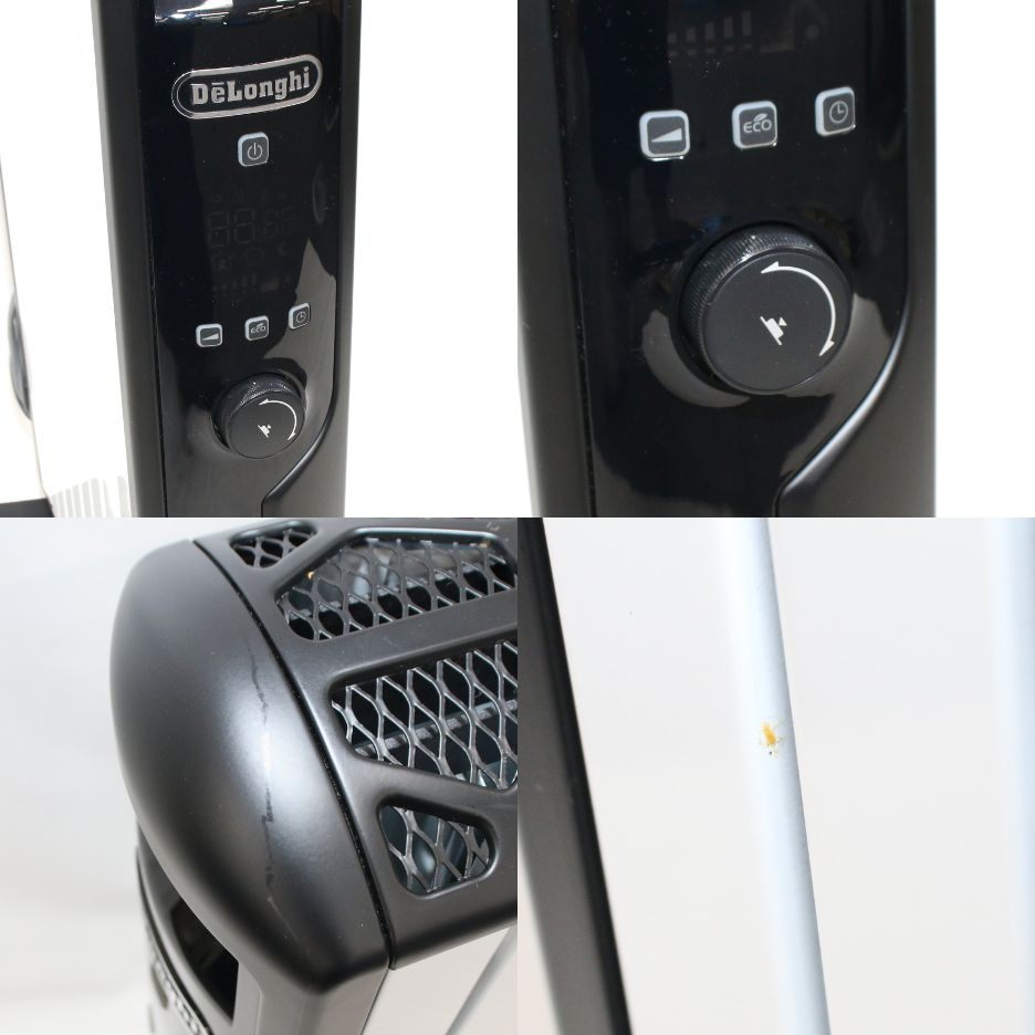 [中古(C)] [2020年発売モデル] デロンギ マルチダイナミックヒーター MDHU12-BK 1200W ピュアホワイト＋マットブラック (暖房目安 8～10畳)　mdhu12-bk mdhu12-bk　[可]