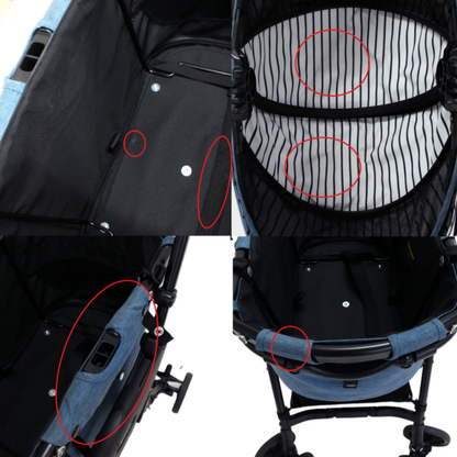 [中古(C)] コンビ ペット用カート ミリミリEG ロング デニムブルー　4972990175852  [可]