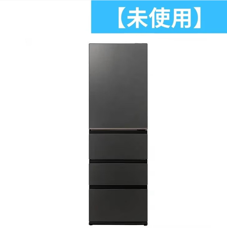 [452L][ファミリー向け][右開き]アクア DELIE＋ AQR-VZA45R 冷凍冷蔵庫　aqr-vza45r-k  マットクリアブラック 整備済みアウトレット品 ［未使用(S)