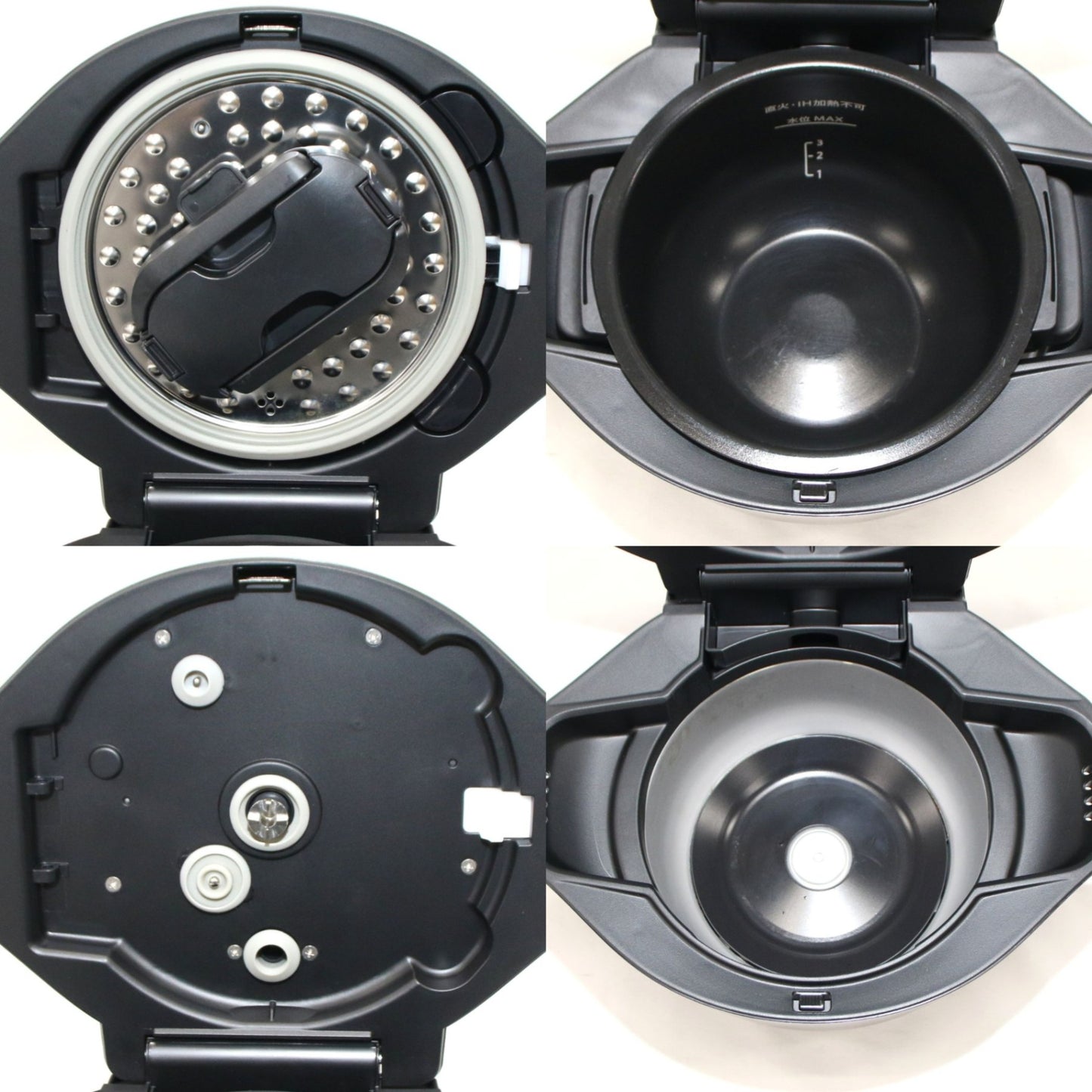 [中古(C)] シャープ ヘルシオ ホットクック KN-HW16H 2〜4人用 1.6L容量　kn-hw16h-b プレミアムブラックkn-hw16h-b　[可]