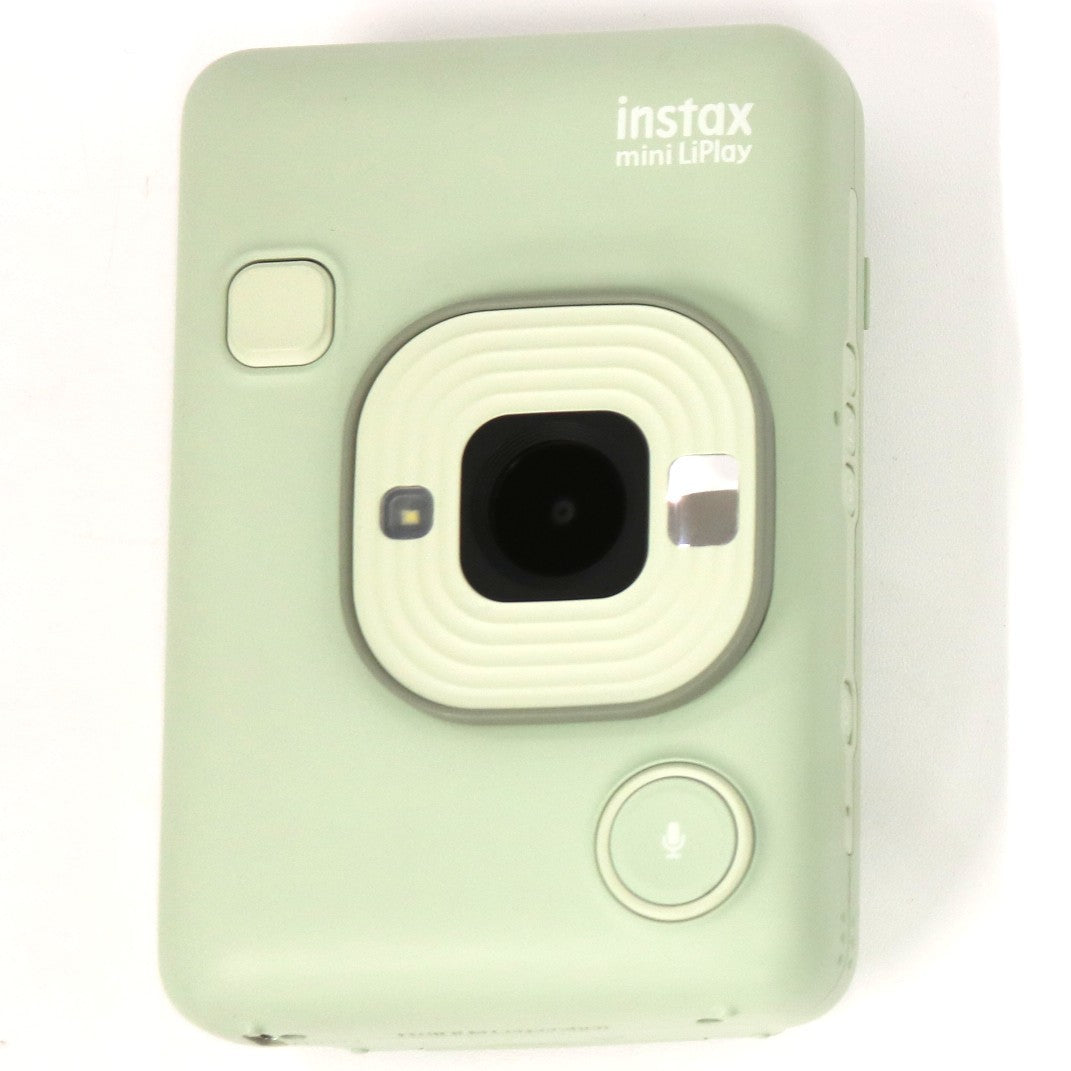 富士フイルム ハイブリッドインスタントカメラ"チェキ”「instax mini LiPlay」2024年モデル insta-lip-g  マッチャグリーン 整備済みアウトレット品 [中古(A)]