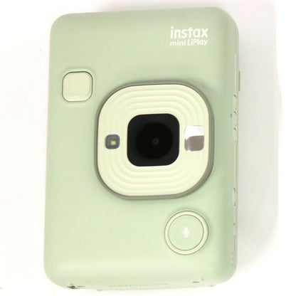 富士フイルム ハイブリッドインスタントカメラ"チェキ”「instax mini LiPlay」2024年モデル insta-lip-g  マッチャグリーン 整備済みアウトレット品 [中古(A)]