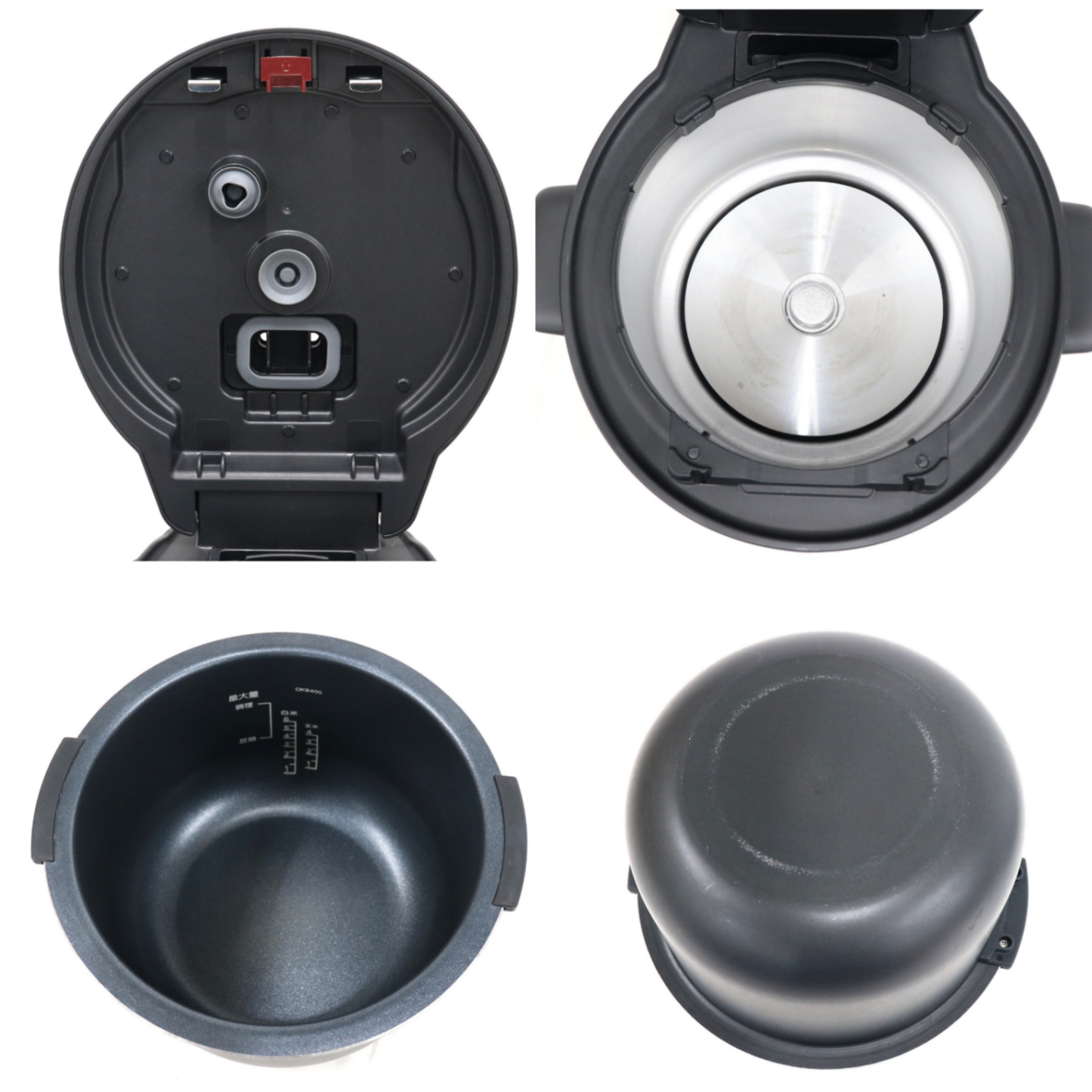 タイガー TIGER COOKPOT(クックポット) COK-B400 電気圧力鍋 cok-b400-b  マットブラック 整備済みアウトレット品 [良い(B)]
