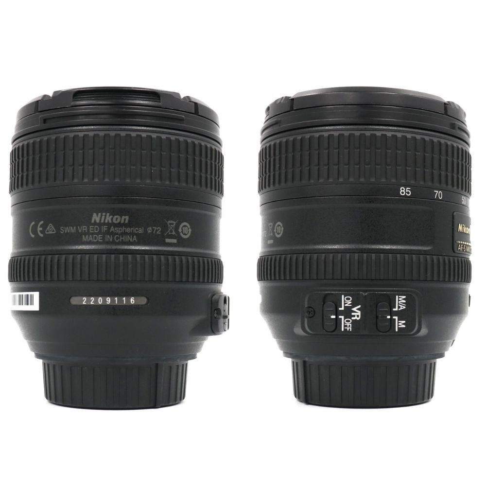 ニコン AF-S NIKKOR 24-85mm f/3.5-4.5G ED VR 標準ズームレンズ nikon-24-85-f3f45g   整備済みアウトレット品 [中古(A)]