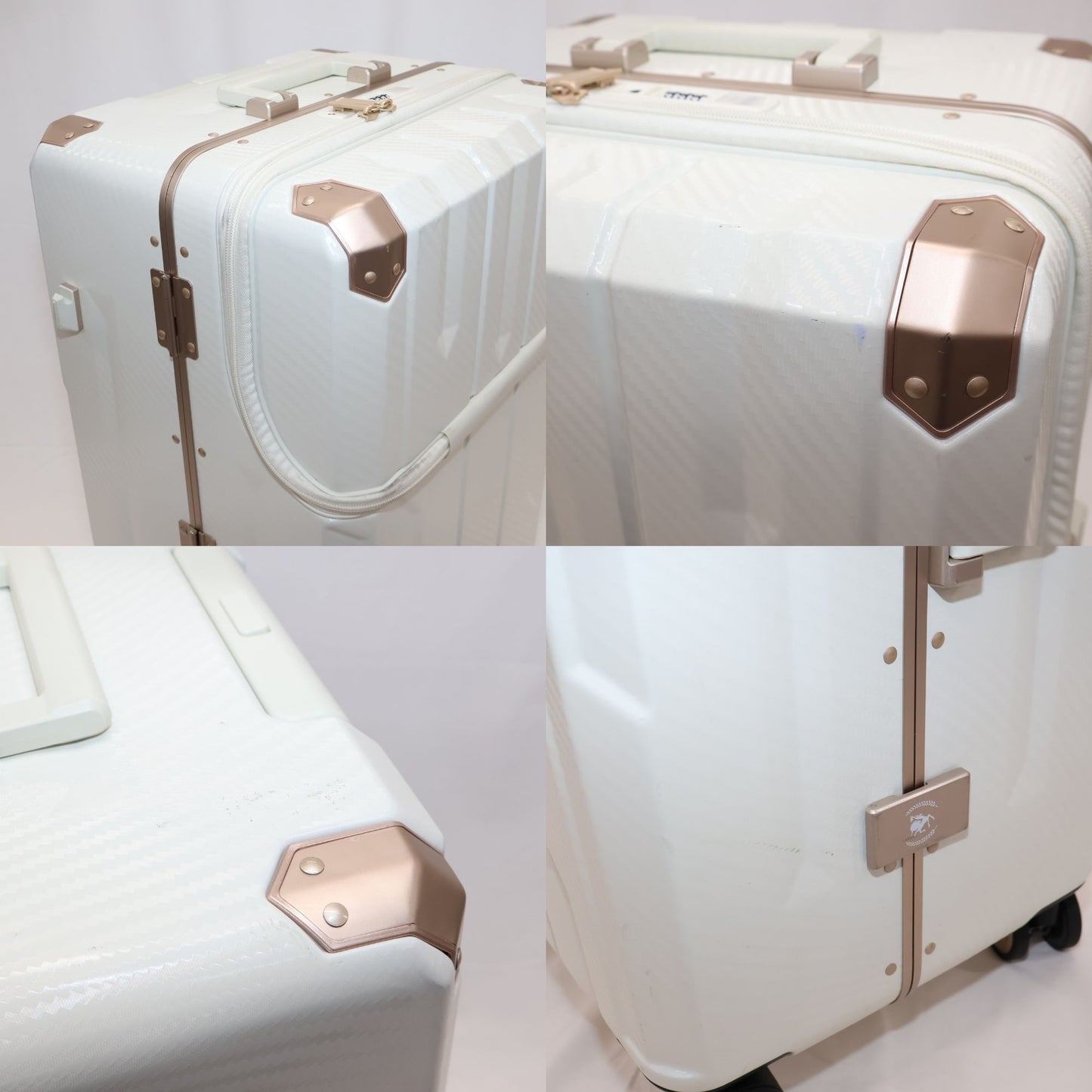 [8-10泊向けサイズ]LEGEND WALKER 5901 APOLLON アポロン 91L ハードスーツケース 5901-70-wh  ホワイト 整備済みアウトレット品 [中古(C)]
