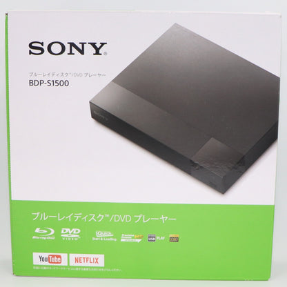 [ジャンク] ソニー ブルーレイディスク/DVDプレーヤー BDP-S1500 [難あり(D)]