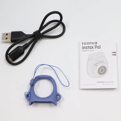 [中古(A)] FUJIFILM 手のひらサイズカメラ チェキ INSTAX Pal ラベンダーブルー 広角レンズ マルチフォーマット INS PAL BLUE ラベンダーブルー[非常に良い]